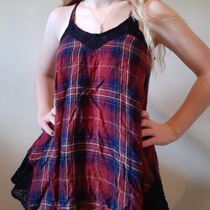 Red Plaid Maurices Tank Top